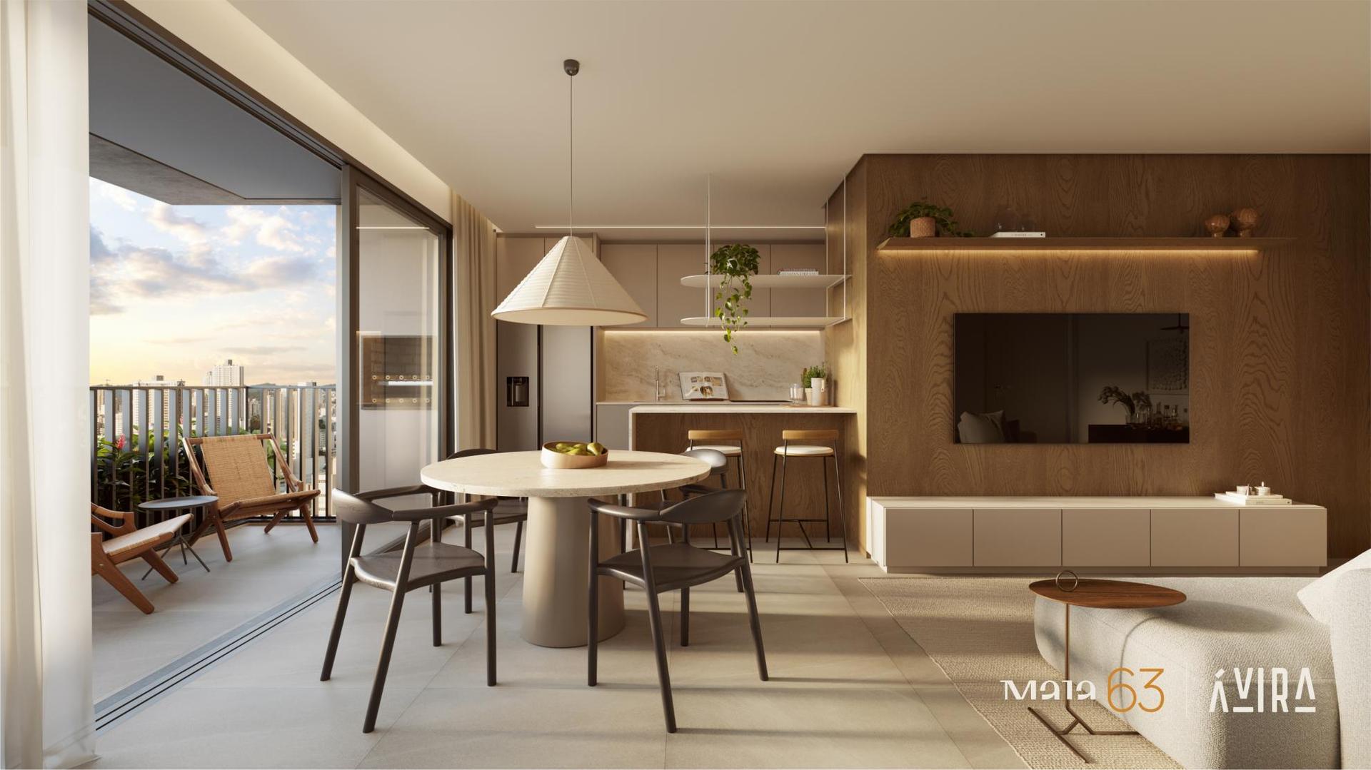 Apartamento 2 suítes à venda no bairro Jardim Itália, Chapecó SC, com varanda e churrasqueira