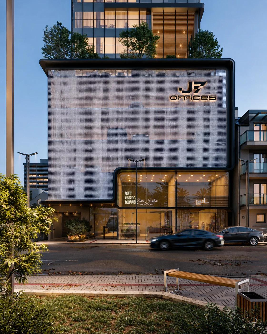 Sala 701-Gardens com Varanda de 51m² | J7 Offices - Preço de Custo