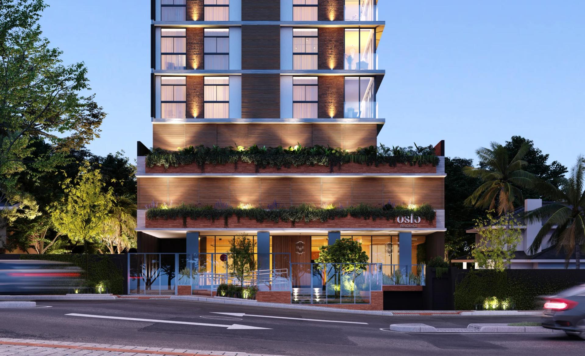 Apartamento 1 suíte e 2 quartos à venda no Jardim Itália, Chapecó SC, esquadrias panorâmicas