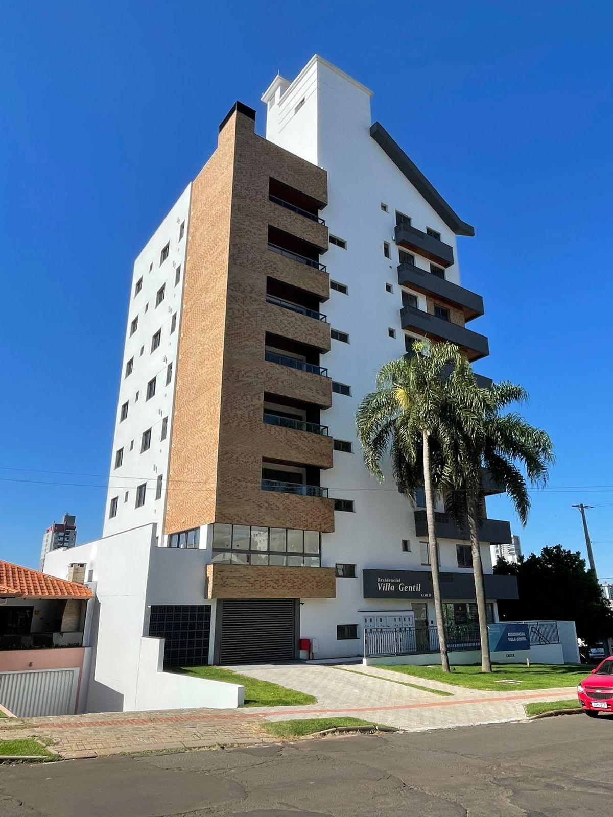 Apartamento 1 Suíte + 1 dormitórios à venda no Presidente Médici, Chapecó SC, sacada com churrasqueira