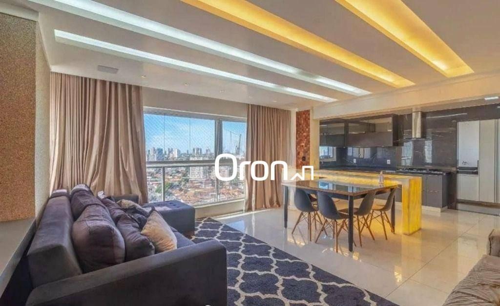Apartamento mobiliado com 3 dormitórios à venda, 120 m² por R$ 1.180.000 - Jardim América - Goiânia/GO